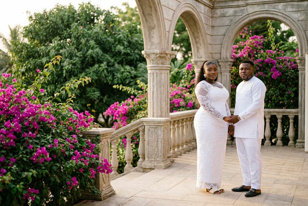 Eddy and Kessewa together in a portrait